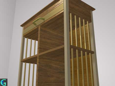 3D modering data of cabinet
