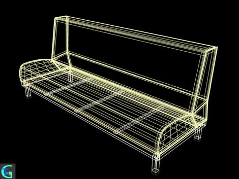 3D modering data of sofa