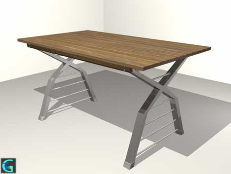 3D modering data of table