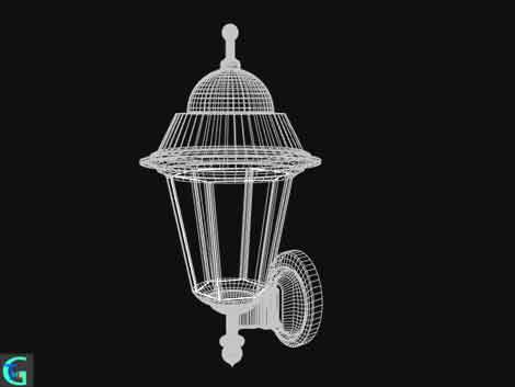 3D modering data of outdoor lamp