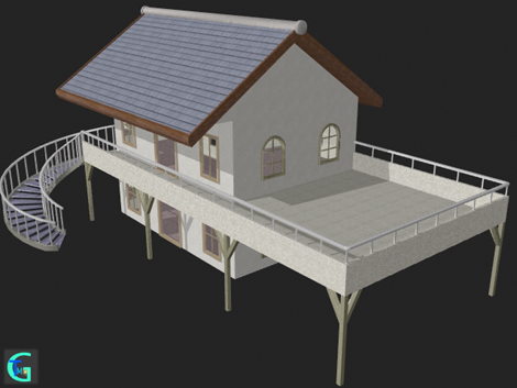 3D modering data of house