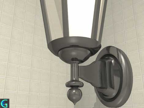 3D modering data of outdoorlamp