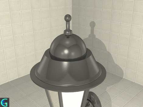 3D modering data of outdoor lamp